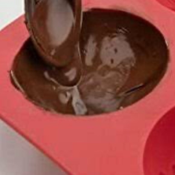 Set of 2 Love & Joy Silicone Chocolate Bomb Molds Tray has six 2.6" half rounds - Picture 8 of 9